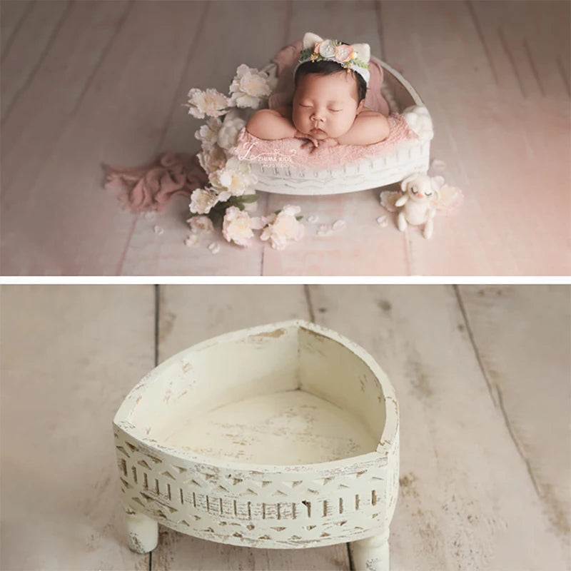 KMK Wooden Newborn Vintage Posing Container