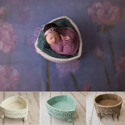 KMK Wooden Newborn Vintage Posing Container