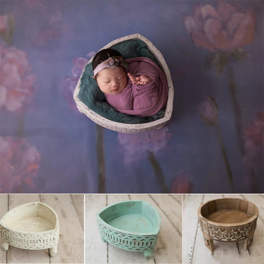 KMK Wooden Newborn Vintage Posing Container