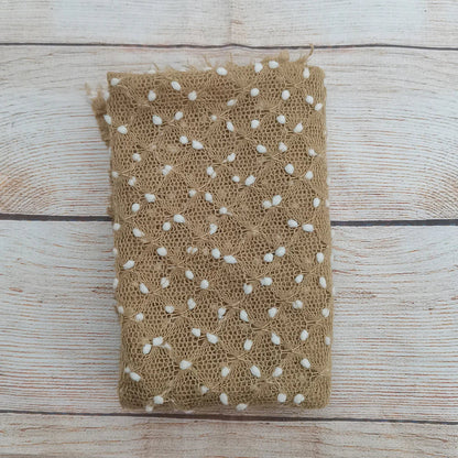 KMK - popcorn Swaddles and bonnets