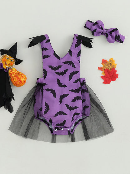 KMK - Halloween Bat Romper Set
