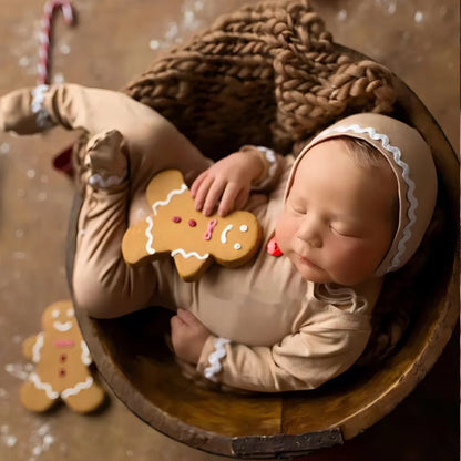 KMK - Gingerbread Man Romper Set