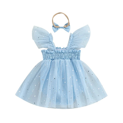 KMK - Starry Tulle Princess Romper Sets