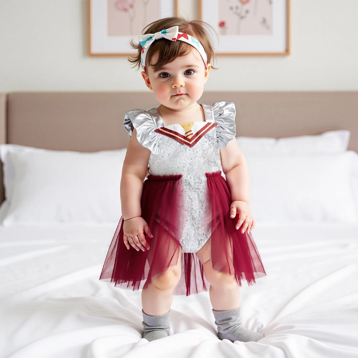 KMK - Gryffindor Tulle Romper