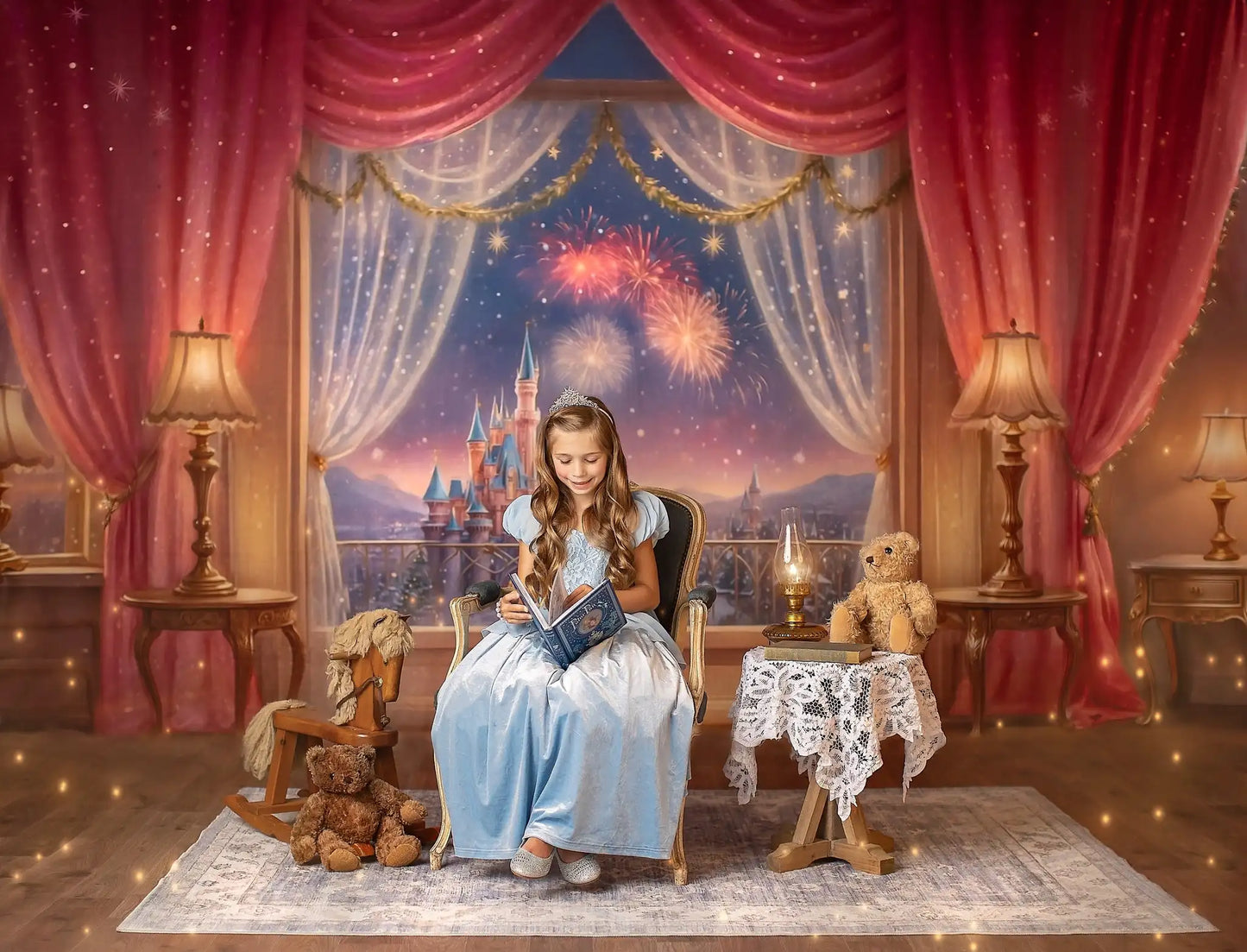 KMK - Firework Castle Backdrop