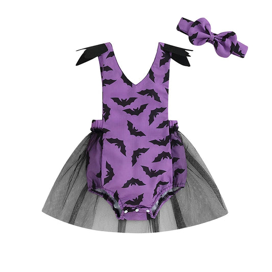 KMK - Halloween Bat Romper Set