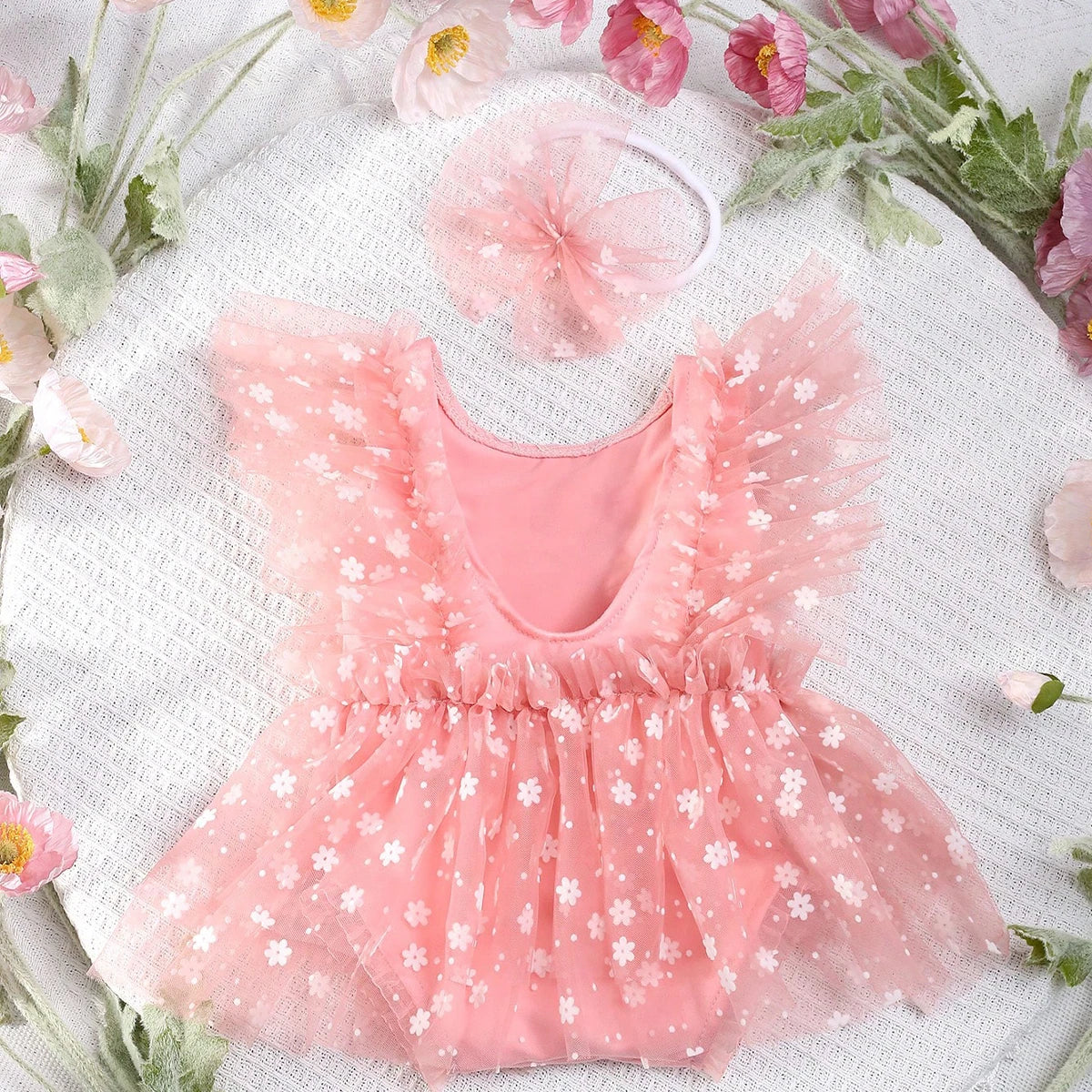 KMK - Snow Daisy Romper Set