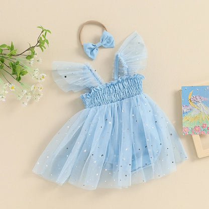 KMK - Starry Tulle Princess Romper Sets