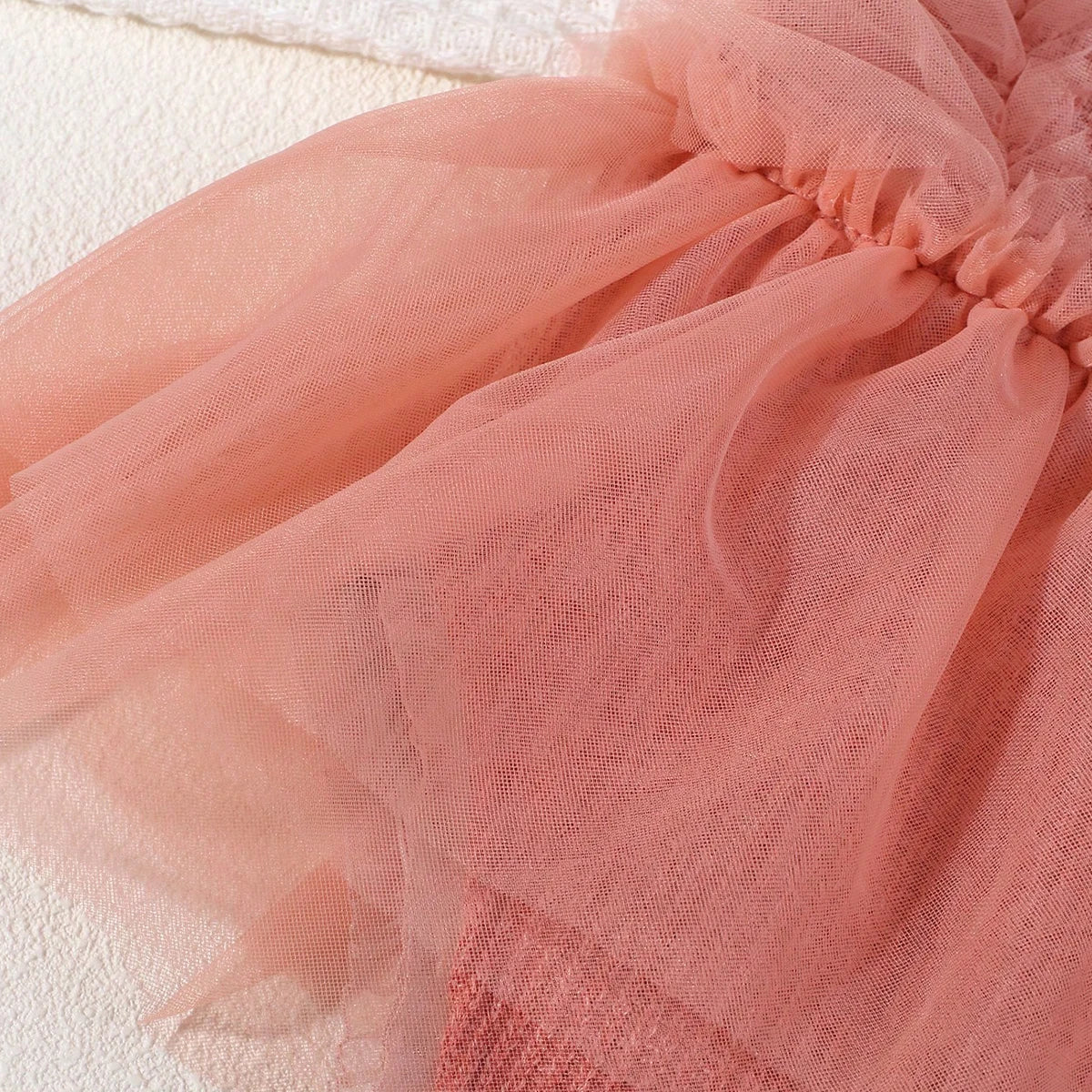 KMK - Plain Tulle Romper Set