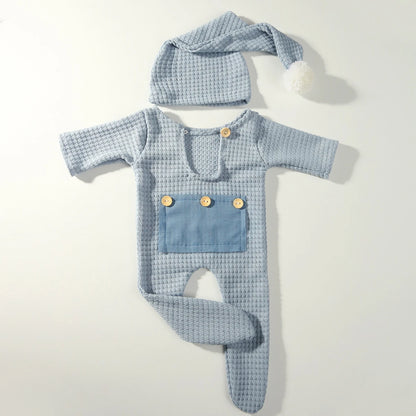 KMK - Waffle Pocket Romper Sets