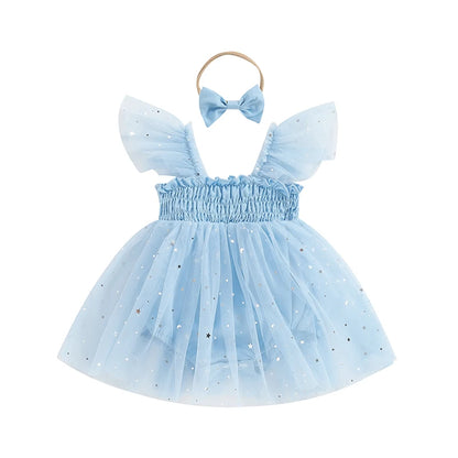 KMK - Starry Tulle Princess Romper Sets