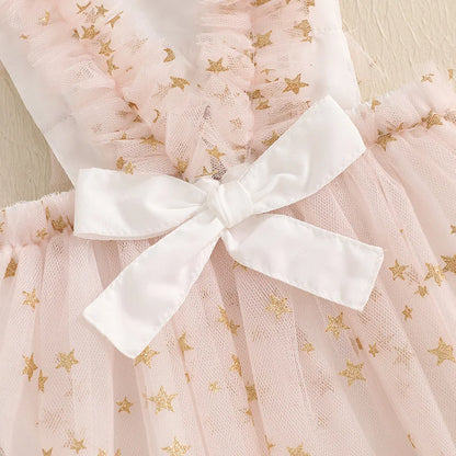 KMK - Pink Stars Tulle Romper