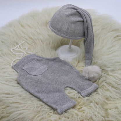 KMK - Grey Stretch Overalls Set