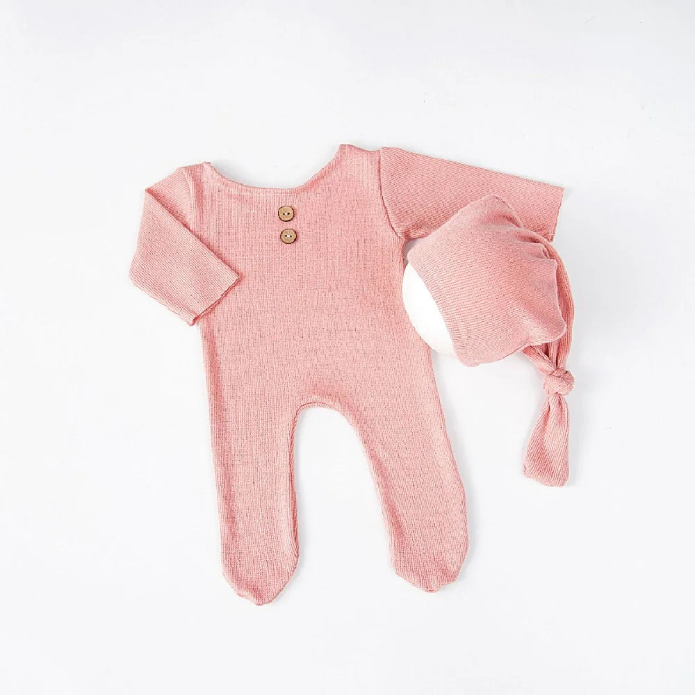 KMK - Plain Stretchy Romper Sets