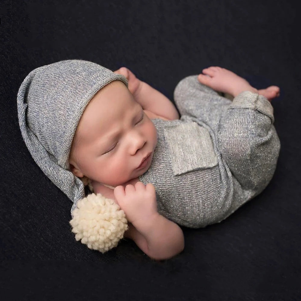 KMK - Grey Stretch Overalls Set