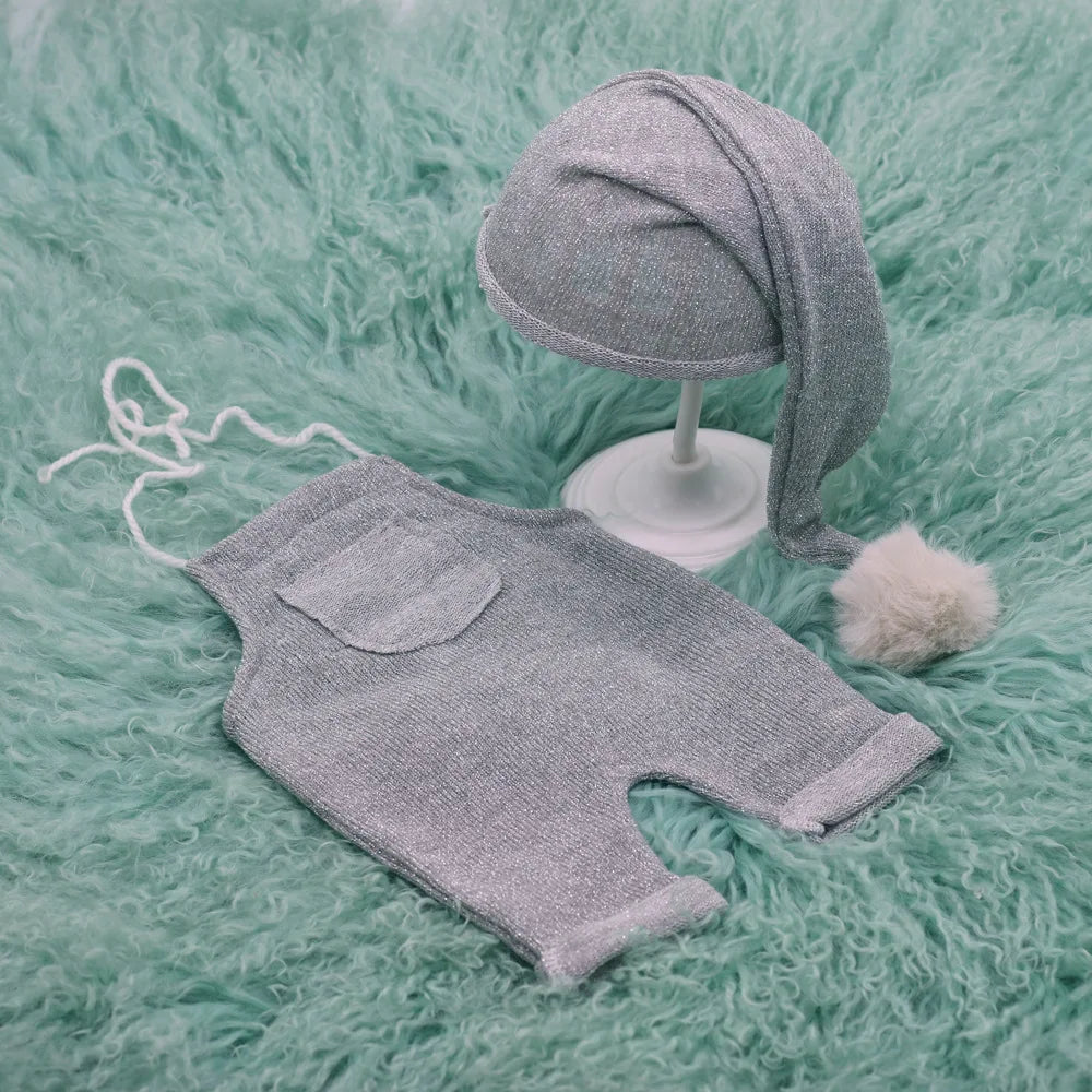 KMK - Grey Stretch Overalls Set