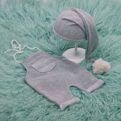 KMK - Grey Stretch Overalls Set