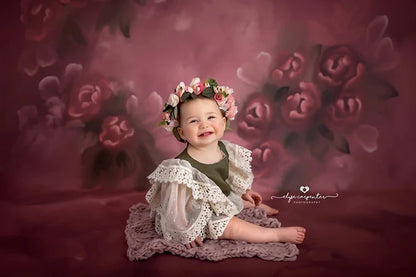 KMK - Abstract Art Flower Backdrop