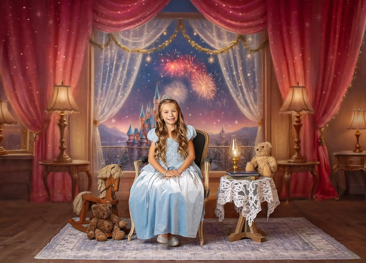 KMK - Firework Castle Backdrop