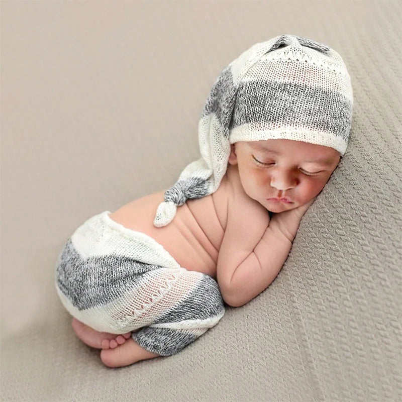 KMK - Newborn Striped Pants Set
